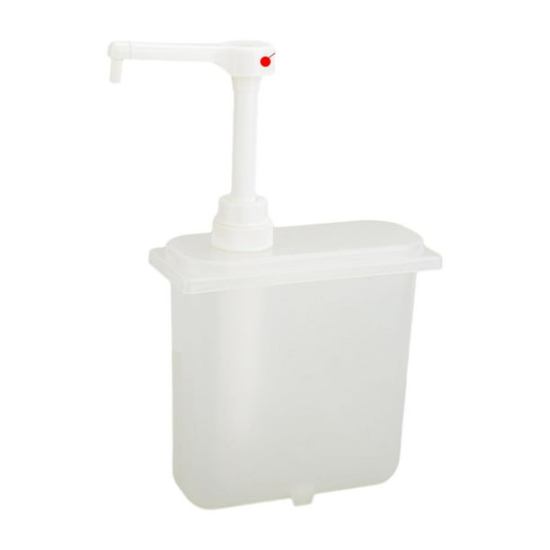 Dispensador de salsa Bomba Frasco de miel Contenedor Botella de presión de fructosa Contenedor de bomba 2 litros
