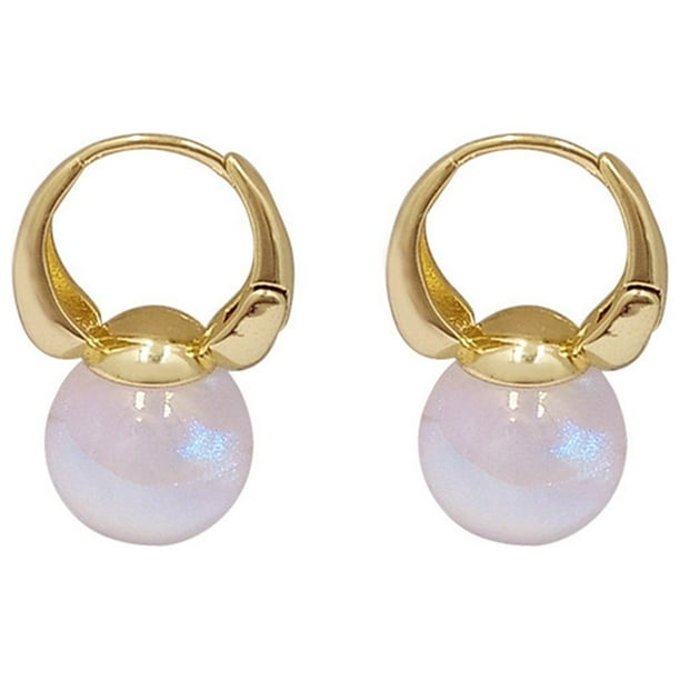 Perla de oro Rhinestone Ear Clip Thin Dangle Elegante Rhinestone Pendientes Boda Mujeres Accesorios Joyería Pendientes para Mujeres