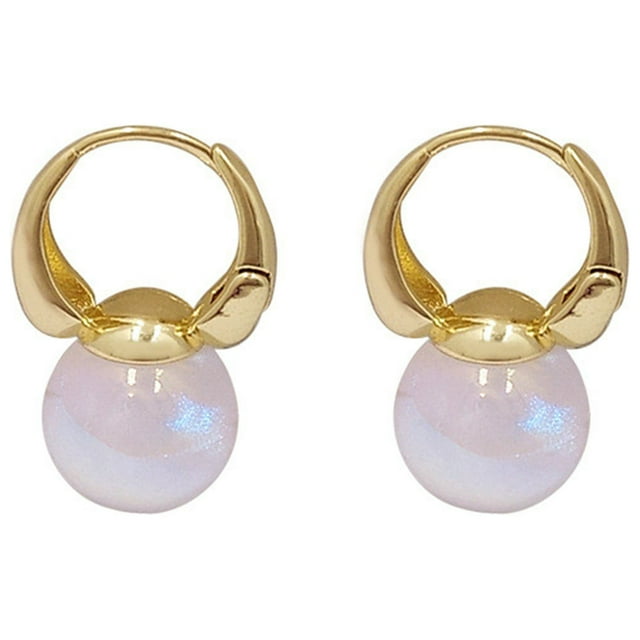 MKLEKYYPearl Earrings Pearl Gold Rhinestone Ear Clip Thin Dangle Earrings Rhinestone Earrings Wedding Women Accessories Jewelry Earrings for Women 118