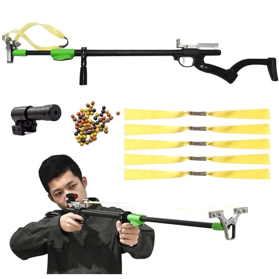 Piaoyu Hunting Slingshot, High-Power Telescopic Rod, Stainless Steel Bow Head, Adult Outdoor Shooting Competitive Training Slingshot