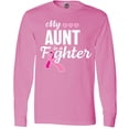 thumbnail image 3 of Inktastic Breast Cancer Awareness My Aunt is a Fighter Long Sleeve T-Shirt, 3 of 5