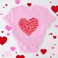 thumbnail image 2 of VKOYWKM T Shirts for Women Valentines Day Shirts Cute Heart Print Short Sleeve T-Shirts Valentine Tops Holiday Crew Neck Valentines Day Heart Shirts, 2 of 7