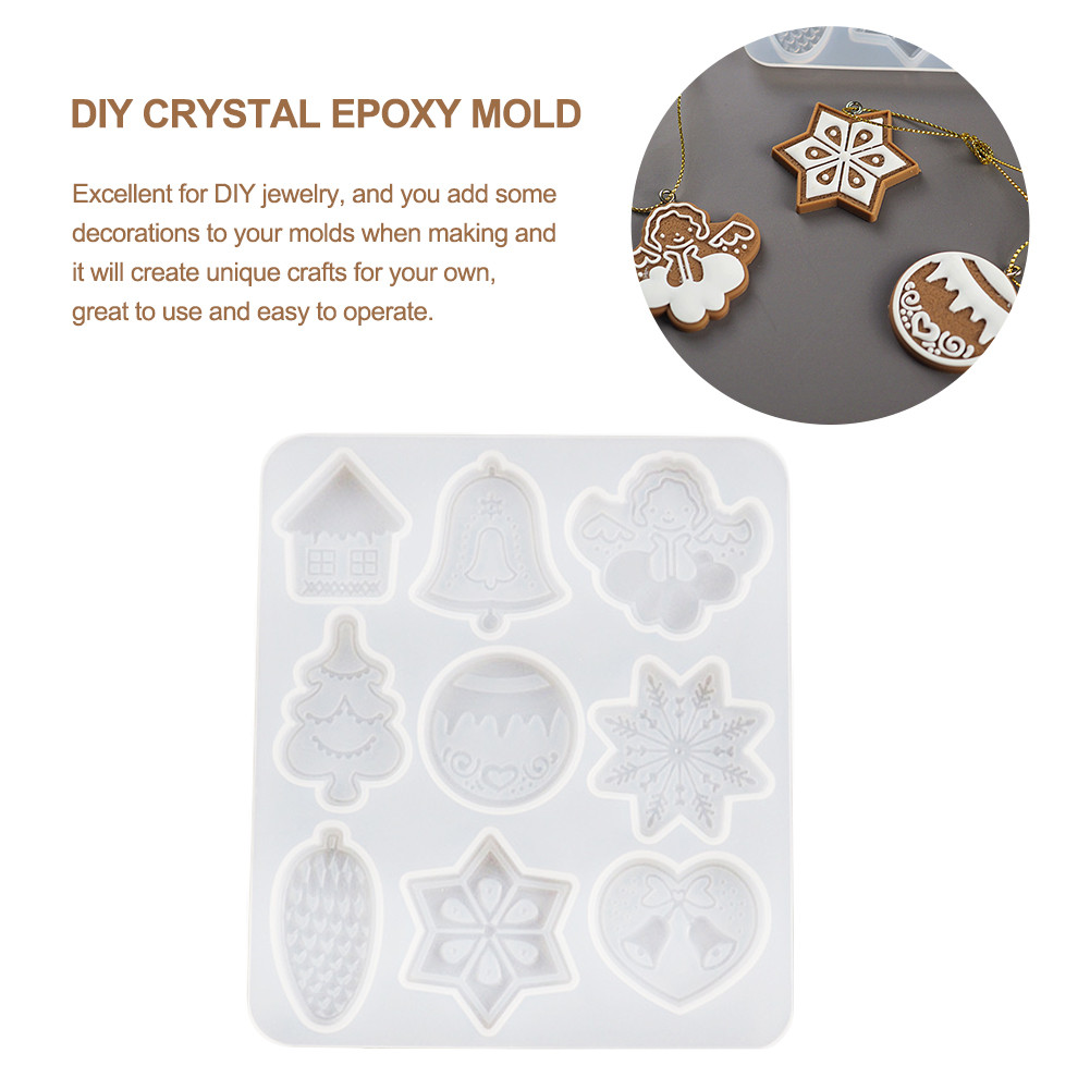 Christmas Tree Keychain Resin Silicone Mold for Epoxy Resin Crafts