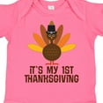 thumbnail image 4 of Inktastic My 1st Thanksgiving Turkey Boys or Girls Baby Bodysuit, 4 of 5