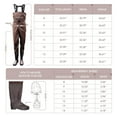 thumbnail image 6 of Autoez Chest Wader, 2-Ply Nylon/PVC Waterproof Fishing & Hunting Waders with Boot Hanger Water-proof phone case, 6 of 11