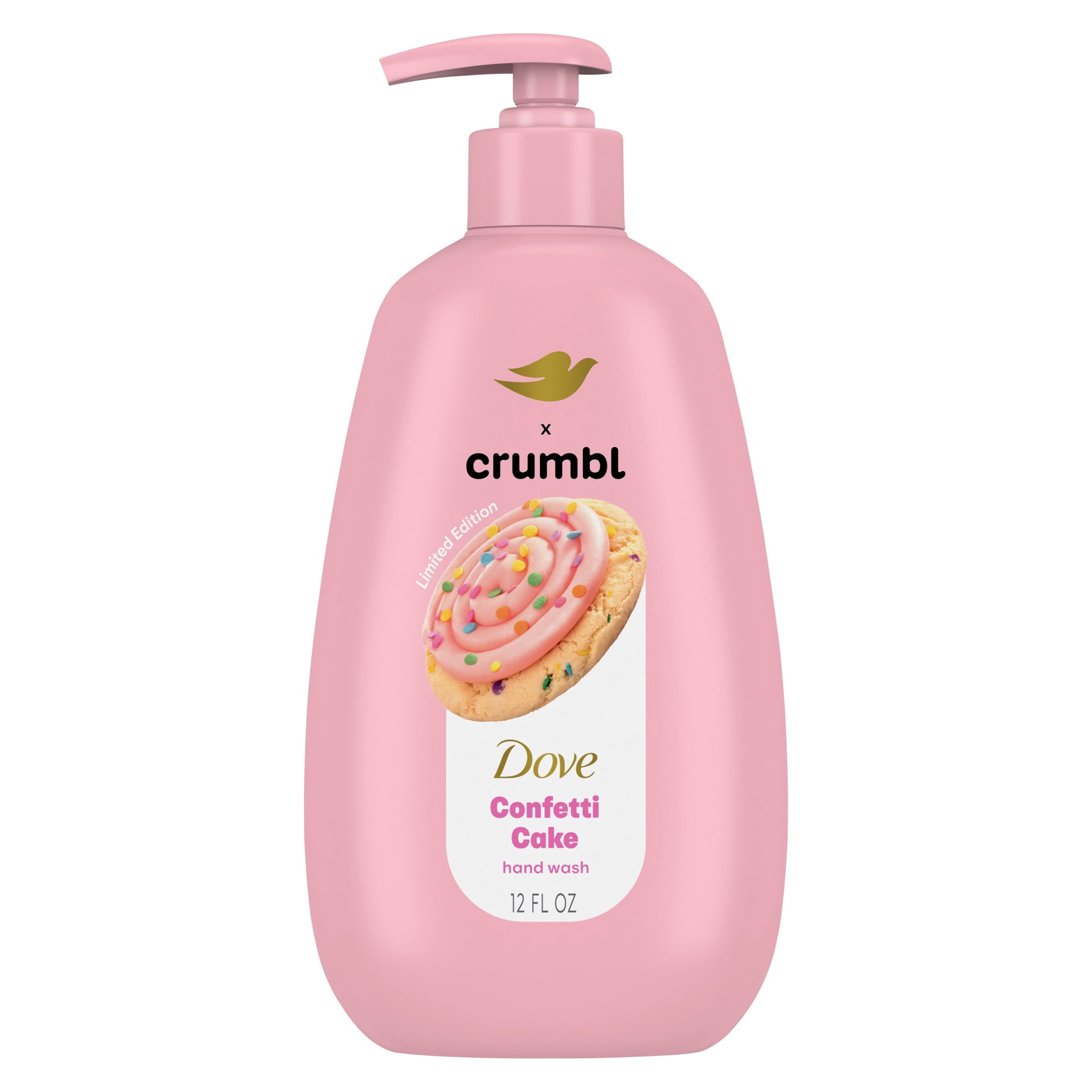 (4 pack) Dove Crumbl Liquid Hand Wash Funfetti Birthday Cake, 12 fl oz