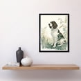 thumbnail image 2 of English Springer Spaniel Dog in Field Modern Pastel Watercolour Illustration Art Print Framed Poster Wall Decor 12x16 inch, 2 of 5