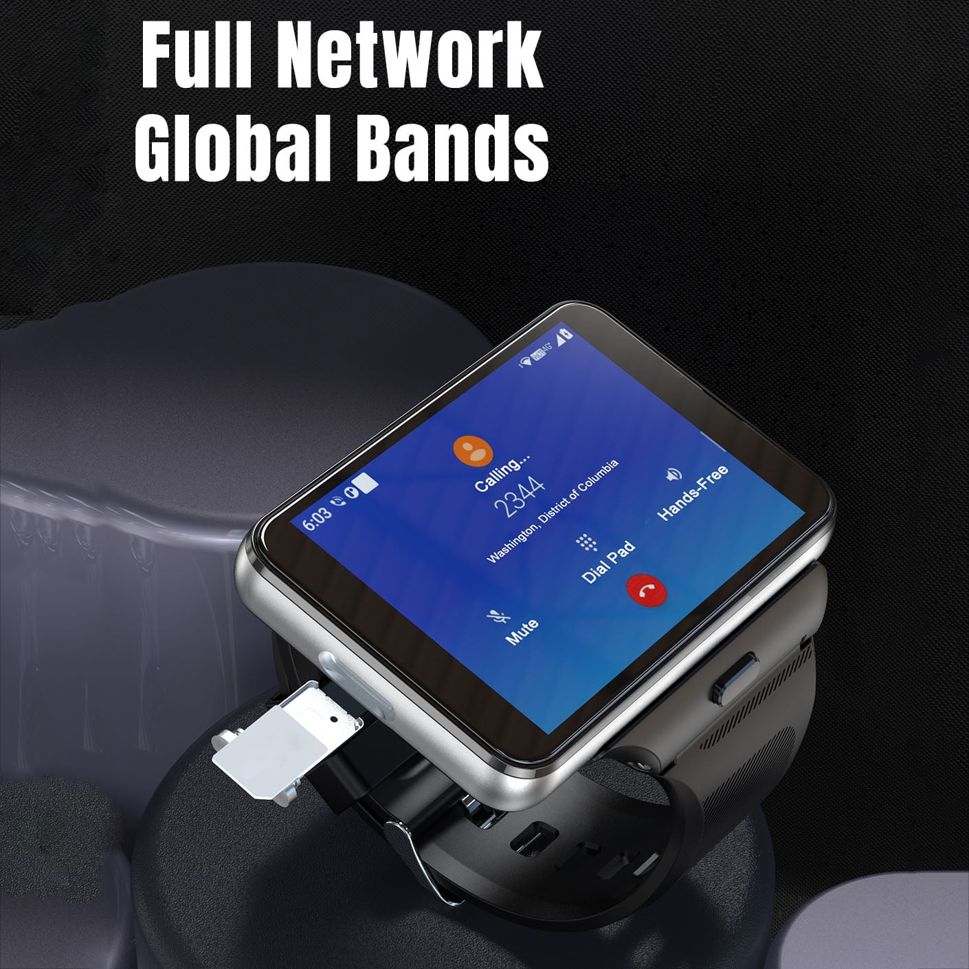 AIEK S999 Plus 4G Smart Watch SMTK6761 Android 11.0 OS 2.88" Screen 2MP/8MP Dual Camera 4GB RAM 64GB ROM 2300mAh BT GPS WiFi Phone Call Men Smartwatch Women Clock