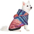 thumbnail image 2 of Disketp Digital Flamingo Vibrant Art Dog Hoodie Dog Clothes with Hat, Pet Winter Clothes Warm Hoodies Coat for Small Dogs-Large, 2 of 7