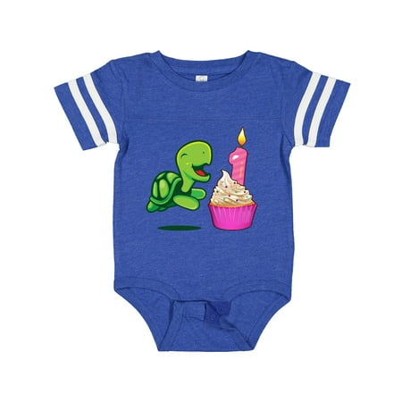 

Inktastic 1st Birthday Turtle Boys or Girls Baby Bodysuit