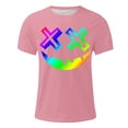 thumbnail image 4 of LWITHSZG Gradient Rainbow Halloween Shirts for Men Trendy Short Sleeve Graphic Tees Big and Tall Casual T-Shirt Streetwear Festival Tops XXL, 4 of 5