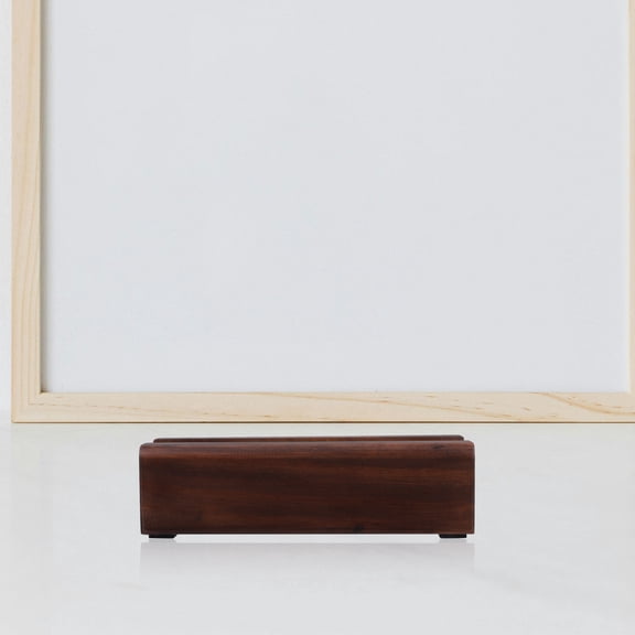 WASHWEPE Wooden Floor Mirror Stand Holder with Non Slip Support for Full Length Mirror Brown