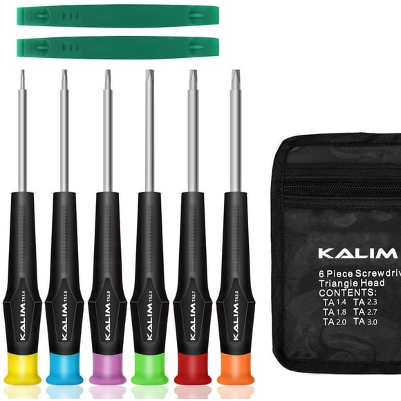 Triangle Head Screwdriver Set, 6 PCS Repair Insulation Set, Triangle Driver Set for Thomas McDonald's Toy, Suitable for Electronic Equipment Disassembly, Toy Repair, etc.(TA1.4-TA3.0)