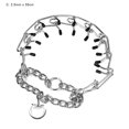 thumbnail image 2 of LingVibe Dog Necklace Chain Chrome Stainless Steel, Adjustable Dog Collar with Protective Case for Small Medium Dogs, Metal Training Chain for Obedience and Walks,C,One Size, 2 of 7