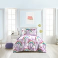 thumbnail image 6 of Dream Factory Unicorn Rainbow Twin 5 Piece Comforter Set, Polyester, Microfiber, Purple, Child, Female, 6 of 10