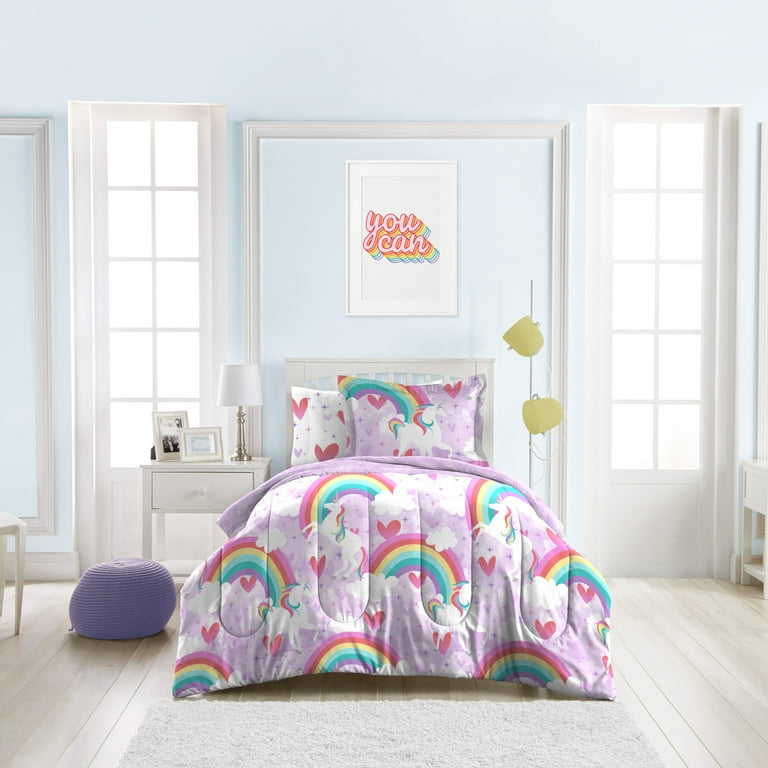 Dream factory unicorn on sale rainbow comforter set