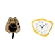 thumbnail image 1 of Reloj de pared,Reloj de pared decorativo con forma de gato para sala de estar silenciosa,Reloj de pared,Reloj de pared abstracto moderno y silencioso para casa de campo,Cocina, 1 of 8