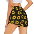 thumbnail image 3 of Haiem Sunflowers Women's 2 in 1 Running Shorts - Lightweight Athletic Workout Gym Yoga Breathable Sports Shorts Liner with Phone Pockets-Medium, 3 of 9
