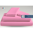 thumbnail image 3 of Sábanas Matrimoniales Lisas We2 Dream 100% Algodón Color Rosa Magnolia 4 Piezas, 3 of 10
