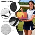 thumbnail image 6 of Psesaysky Golf Cart Seat Covers with 4 Pockets Soft Golf Cart Seat Towel Blanket, Extra Handle, Foldable and Washable, Suit EZGO TXT RXV/Club Car Seats, Tropical Sunset Pink, 6 of 8