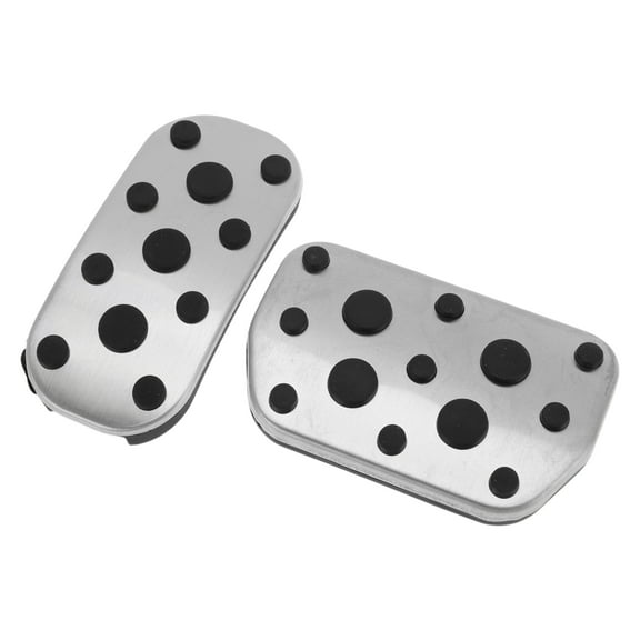Unique Bargains 1 Set Automatic Footrest Pedals Cover Footrest Pedal Pads Foot Rest Dead Pedal Pad Cover for Toyota CHR 2017-2019 Stainless Steel Silver Tone