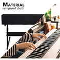thumbnail image 5 of Cubierta protectora para teclado de piano de 88 teclas （134 * 29 * 19 cm）, cubierta protectora para piano digital Cubierta a prueba de polvo con cable estirable para Yamaha Roland Casio, 5 of 5