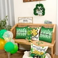 thumbnail image 3 of St. Patrick''s Day Pillow Covers 16 x 16 Inch Set of 4, Green Shamrocks Lucky Charm Irish Kisses Leprechaun Hat Farmhouse Throw Pillowcases for Home Sofa Couch Cushion Decoration G424-16, 3 of 5