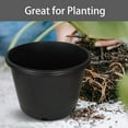 thumbnail image 6 of Plant Nursery Pot 10-Pack 1 Gallon Plastic Garden Planter Pots Flower Seedling Injection Molded Container Seed Starting Pot Set for Indoor Outdoor Plants Seedlings Vegetables Black, 6 of 8