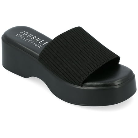 

Journee Collection Womens Emani Tru Comfort Foam Platform Slip On Sandal