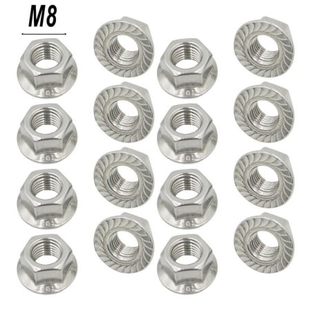 

10 Pcs Hexagonal Locking Tooth Nut M8 M10 Mounting Photovoltaic Solar accessories