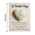 thumbnail image 2 of LingVibe Heart-Shaped Baseball Themed Pocket Hug Gift with Greeting Card, Friendship Token for Sports Enthusiasts and Loved Ones,B, 2 of 6