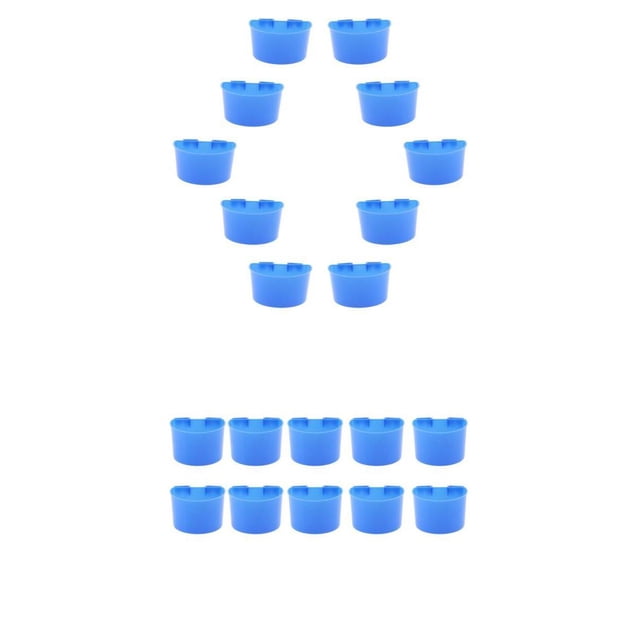 20 Uds. Tazas De Arena Para Palomas, Recipiente De Agua Para Comida De Pájaros, Recipiente De Plástico Para Jaula Sunnimix Comedero para loros para jaula