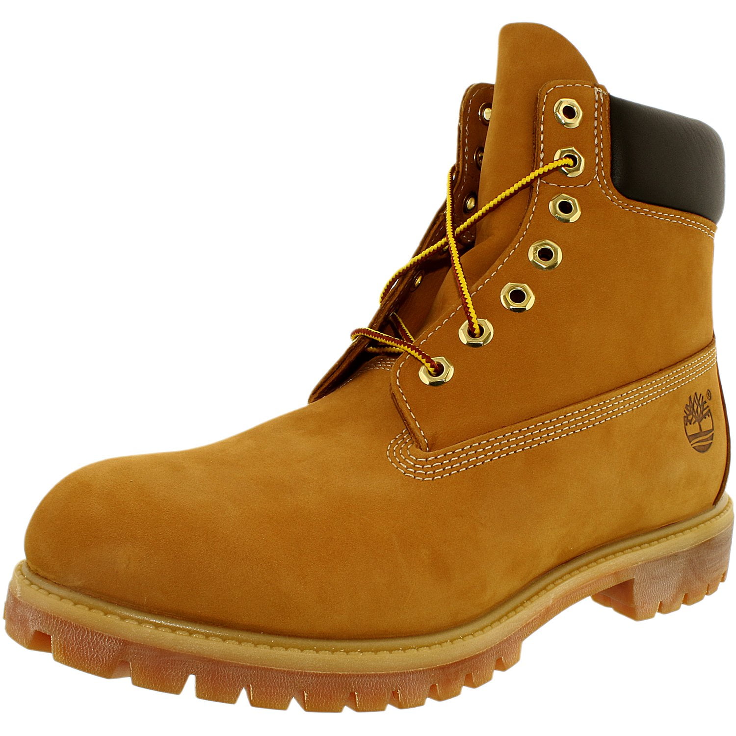 Timberland Men's 6 Inch Premium Boot Leather Wheat Yellow Ankle-High ...