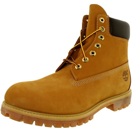 Timberland Men&#39;s 6 Inch Premium Boot Leather Wheat Yellow Ankle-High Leather Boot - 12W