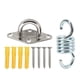 thumbnail image 2 of Swing Hanger Set Burr Free High Hardness 551lb Capacity Stainless Steel Ceiling Hanging Kit for Swings for Hammock, 2 of 8