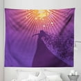 thumbnail image 1 of Diva Tapestry, Silhouette of Woman Opera Singer Singing at the Stage with Hair Like Musical Notes, Fabric Wall Hanging Decor for Bedroom Living Room Dorm, 5 Sizes, Multicolor, by Ambesonne, 1 of 1