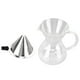 thumbnail image 2 of Vierta sobre la cafetera, cafetera de vidrio de 400 ml, cafetera con gotero, cafetera de vidrio con goteo, tecnología de vanguardia, 2 of 8