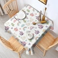 thumbnail image 2 of White Fairy Castle Pattern Square Tablecloth,Waterproof Square Table Cover,Wipeable Spillproof Washable Table Cover for Home Kitchen Party Decor 60"x60"(152x152cm), 2 of 6