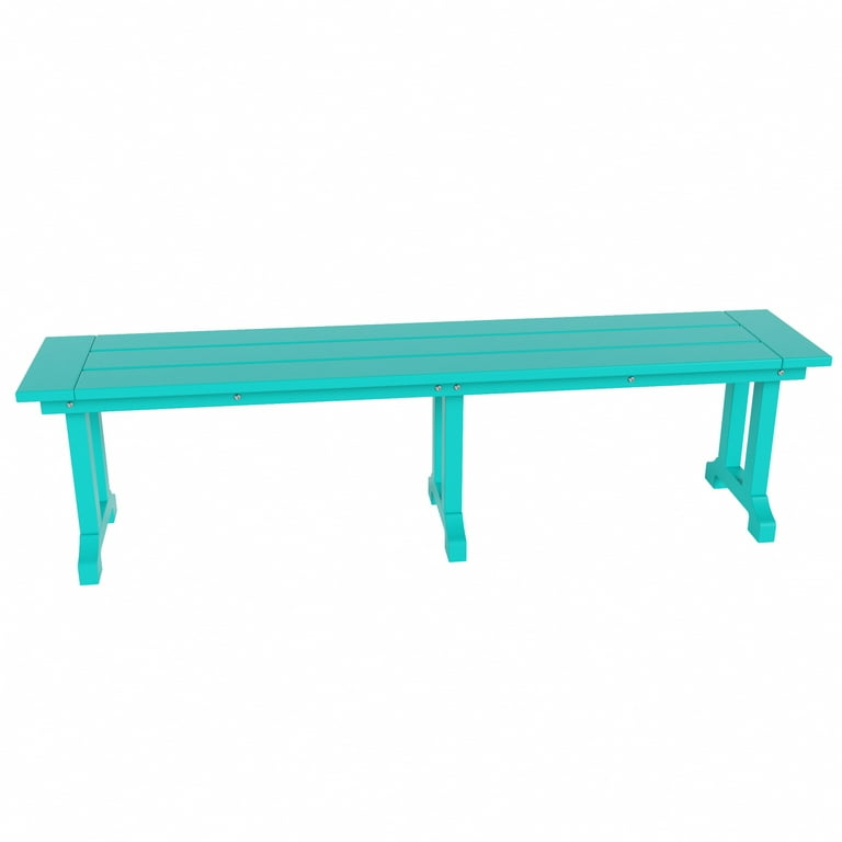 Turquoise outdoor bench hot sale