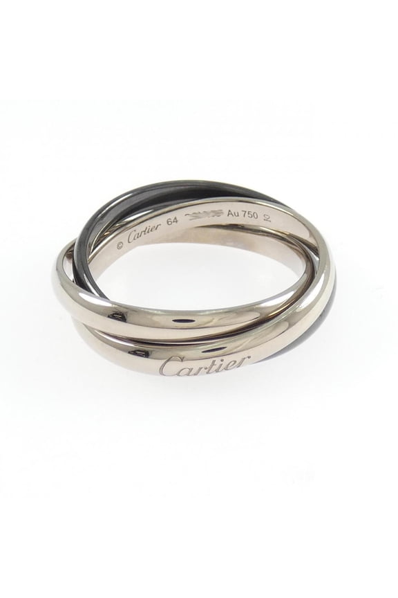 Pre-Owned Cartier Trinity Black & White Ring (Good)