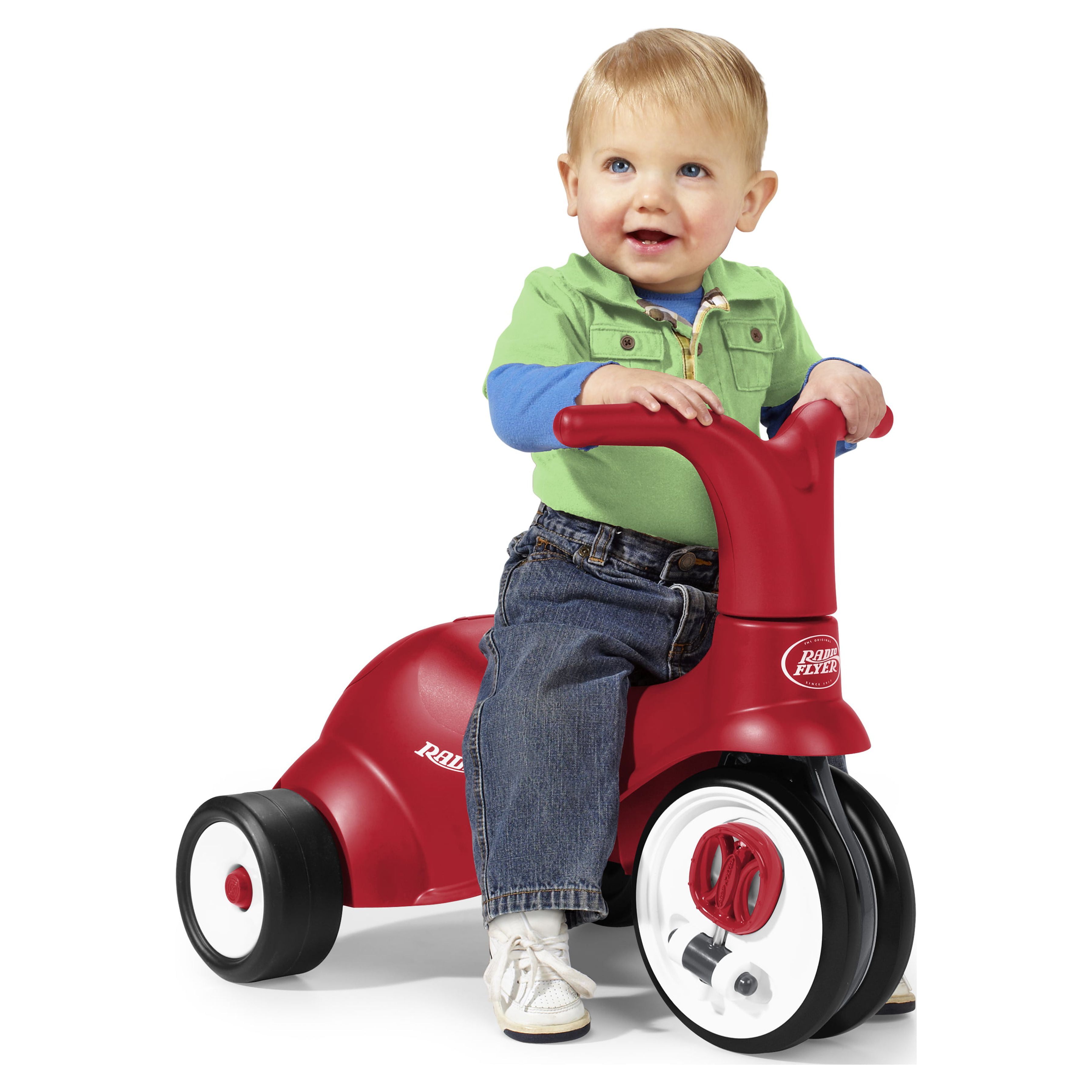 Radio Flyer Scoot 2 Pedal, 2-in-1 Ride-on and Tricycle, Kids Beginner Bike