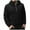 Black, variant on ZCFZJW Mens Casual Cotton Hoodies Lightweight Fall Winter Quarter Zip Long Sleeve Hooded Pullover Sweatshirts with Multi-Pockets Dark Gray M