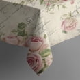 thumbnail image 5 of Pioneer Flower Floral Print Pattern Square Tablecloth,Waterproof Square Table Cover,Wipeable Spillproof Washable Table Cover for Home Kitchen Party Decor 52"x52"(132x132cm), 5 of 6
