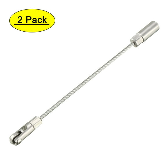 Unique Bargains 2PCS 117mm/ 4.61inch Flexible Fish Tape Replacement Leader Wire Cable Puller with Roller for 4mm Fish Tape Wire Puller