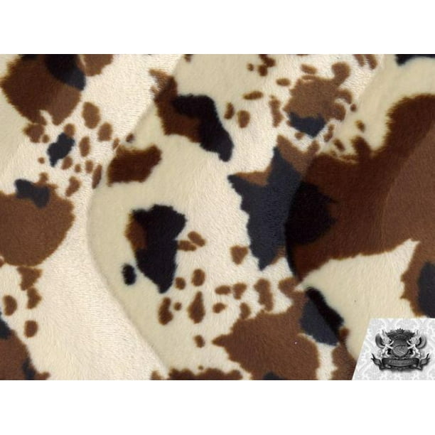 See more ideas about walmart fabric, fabric, coordinating patterns. velboa faux fake fur short pile beige and black cow fabric
