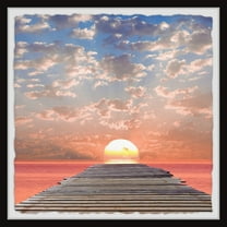 Marmont Hill Stunning Sunset Framed Wall Art, 12" x 12"