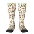 thumbnail image 2 of Lsque Butterfly Flowers Printed Crew Socks Men's Women's LightWeight Thin Casual Calf Socks ,Knee High Socks,Cotton Socks, 2 of 9