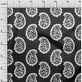 thumbnail image 3 of oneOone Polyester Spandex Black Fabric Asian Paisley Block Fabric For Sewing Printed Craft Fabric By The Yard 56 Inch Wide, 3 of 4