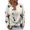 05#White, variant on Women's Crew Neck Halloween Knit Cardigan Ghost Floral Pattern Button Down Casual Knitted Outerwear Sweater for Fall Winter