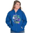 thumbnail image 3 of Airbrushed NASA We Out There Spaceman Unisex Plus Size Zip Hoodie Brisco Brands 2X, 3 of 5
